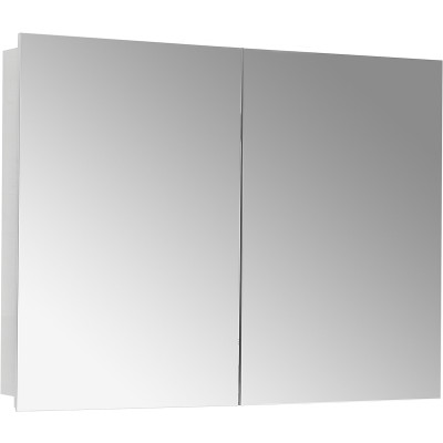 Зеркальный шкаф в ванную Aquaton Лондри 100 1A267302LH010 белый глянцевый
