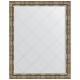 Зеркало настенное Evoform ExclusiveG 118х93 BY 4351 с гравировкой в багетной раме Серебряный бамбук 73 мм  (BY 4351)