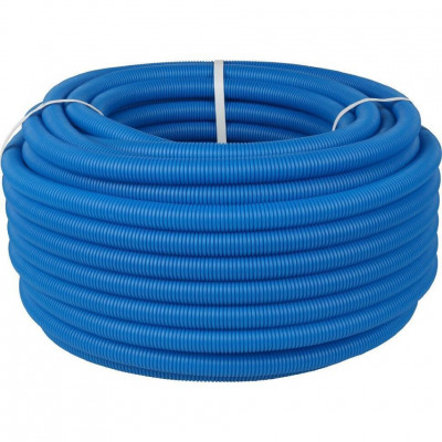 Труба STOUT гофрированная ПНД, цвет синий, наружным диаметром 28 мм для труб диаметром 20 мм SPG-0001-502820