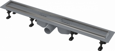 Водоотводящий желоб с порогами из нержавеющей стали для перфорированной решетки или под плитку AlcaPlast APZ22-750