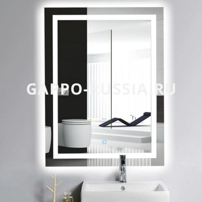 Зеркало с подсветкой Gappo настенное прямоугольное (G601) 60x80 см