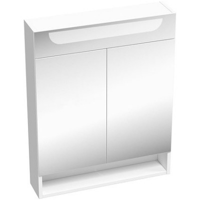 Зеркальный шкаф в ванную Ravak MC Classic II 60 X000001469 с подсветкой белый глянцевый