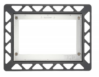 TECE TECEloop. Монтажная рамка для установки стеклянных панелей на уровне стены. Хром глянцевый. 9240649