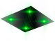 Otler Emerald ЕA42 квадратный душ с подсветкой, изумрудный, 42 х 42см хром (EA42 cr)