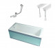 Комплект ванна Ravak Domino Plus 170x75 см, опоры, сточный комплект хpом II 70508024  (70508024)