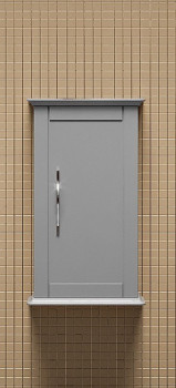 Шкафчик подвесной с одной распашной дверцей реверсивный 34x32x59 CEZARES 55246 Серый