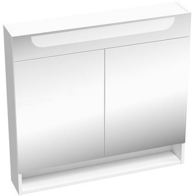 Зеркальный шкаф в ванную Ravak MC Classic II 80 X000001471 с подсветкой белый глянцевый