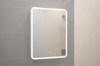 Зеркальный шкаф Misty Элиот 600х800 левый LED с розеткой (МВК017)