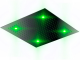 Otler Emerald ЕA52 квадратный душ с подсветкой, изумрудный, 52 х 52см хром (EA52 cr)