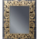 Зеркало в ванную ArmadiArt Caprice 553 80х100 см с подсветкой, золото  (553)