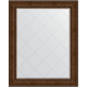 Зеркало настенное Evoform ExclusiveG 127х102 BY 4386 с гравировкой в багетной раме Состаренная бронза с орнаментом 120 мм  (BY 4386)