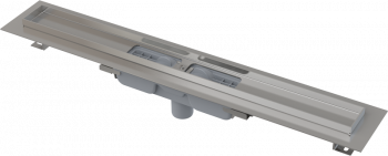 Водоотводящий желоб с порогами для перфорированной решетки, вертикальный сток AlcaPlast APZ1101-300