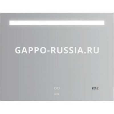 Зеркало с подсветкой Gappo настенное прямоугольное (G604-9) 90x70 см
