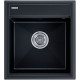 Кухонная мойка кварц Paulmark Stepia-460 PM114651-BLM черный прямоугольная 1 чаша без крыла  (PM114651-BLM)