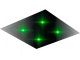 Otler Emerald ЕA82 квадратный душ с подсветкой, изумрудный, 82 х 82см хром (EA82 cr)