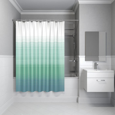 Штора для ванной комнаты IDDIS Horizon 200*200 см Blue Horizon (301P20RI11), стиль традиционный