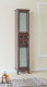 Аллигатор-мебель Барселона 35 пенал (стекло), коричневый, массив бука напольный 35 см (бар-пенал35)