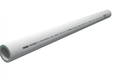 Труба TEBO сер. PP-R SDR6 армированная стекловолокном 90x15,0 штанга 4м (8) (31010409)