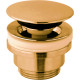 Донный клапан Paffoni ZSCA050HGSP Сlick-Сlack золото брашированное для раковины  (ZSCA050HGSP)