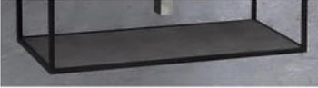 Полка для консоли в дно металлического каркаса Cezares Cadro 100х50 черная (CADRO 50-100/50-MENS-NERO)