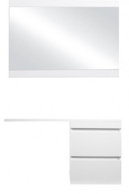 Комплект мебели Style Line Даллас 110 R Люкс Plus подвесной, белый