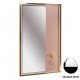 Зеркало в ванную Armadi Art Monaco 566-BCR с подсветкой 70х110 см, хром/черный  (566-BCR)