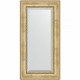 Зеркало настенное Evoform Exclusive 122х62 BY 3506 с фацетом в багетной раме Состаренное серебро с орнаментом 120 мм  (BY 3506)