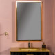 Зеркало в ванную Armadi Art Monaco 566-BG с подсветкой 70х110 см, золото/черный  (566-BG)