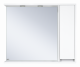 Зеркальный шкаф Misty Алиса - 90 белый правый Э-Али04090-01П  (Э-Али04090-01П)