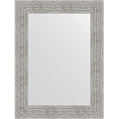 Зеркало настенное Evoform Definite 80х60 BY 3057 в багетной раме Волна хром 90 мм