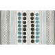 Коврик для ванной комнаты Fixsen Lotus 50х80 FX-8030Y голубой графит белый серый хлопок  (FX-8030Y)