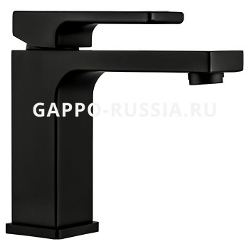 Смеситель для раковины Gappo G17-6 однорычажный черный (G1017-6)
