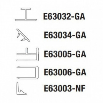 Монтажный комплект (5 деталей) для угловой установки, серый блестящий JACOB DELAFON PANOLUX (E63031-GA)