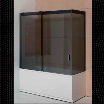 Balteco Forma 17 душевая шторка в угол, 170 см стекло прозрачное/профиль матовый