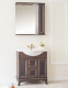 Аллигатор-мебель Валенсия 85 комплект мебели для ванной (тумба решетка + зеркало), массив бука фасад: стекло (вал-85-стекло)
