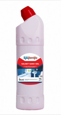 Ekokemika Salnet Sano Gel концентрированное кислотное средство для чистки раковин, унитазов, писсуаров, 0.75 л