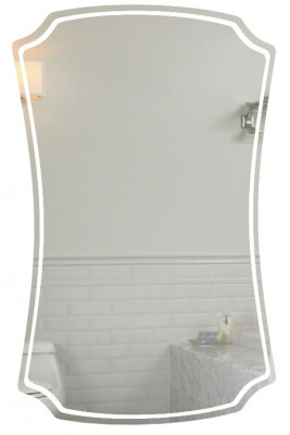 Зеркало подвесное для ванной Marka One Neoclassic 2, 65 белый (У52206)