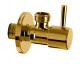 Угловой вентиль для подключения смесителя Золото 128L1212DO Remer  (128L1212DO)