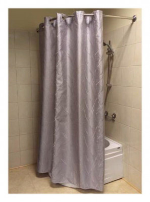 Bath Plus Linen Collection LC1402-1 Antic Grey шторка для ванной, 180 см x 200 см