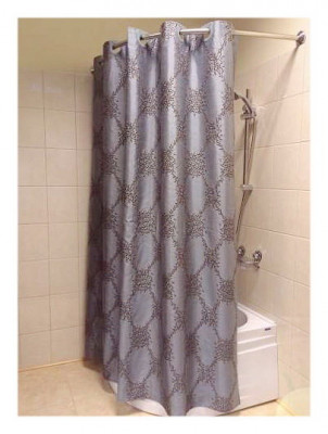 Bath Plus Linen Collection LC1206-1 Blackishgreen шторка для ванной, 180 см x 200 см