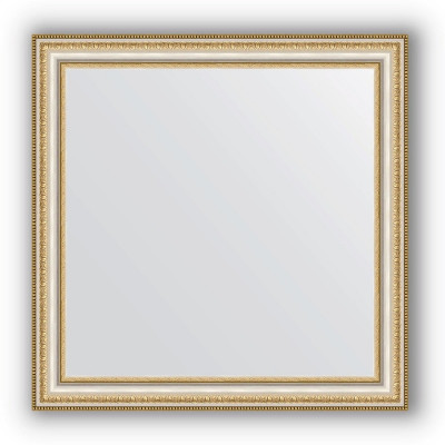 Зеркало настенное Evoform Definite 65х65 Золотые бусы на серебре BY 0782