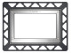 TECE Монтажная рамка для монтажа на уровне стены, материал металл, цвет панели металлический глянцевый (9240644)  (9240644)