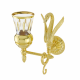 MIGLIORE Luxor 26117 стакан настенный хрусталь, декор золото, золото  (26117)