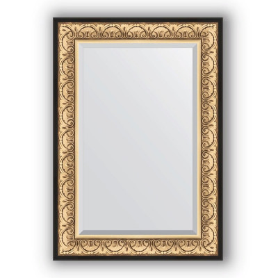 Зеркало настенное Evoform Exclusive 100х70 Барокко золото BY 1281