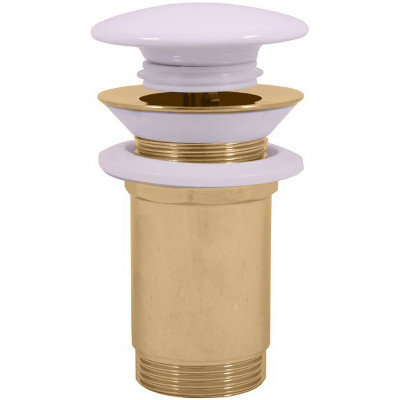 Донный клапан для раковины Rav Slezak MD0485Z click-clack золото