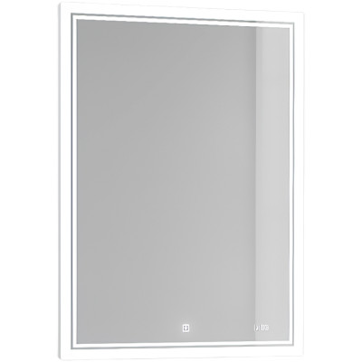 Зеркальный шкаф в ванную Jorno Slide 60 Sli.03.60/A с подсветкой с сенсорным выключателем и часами