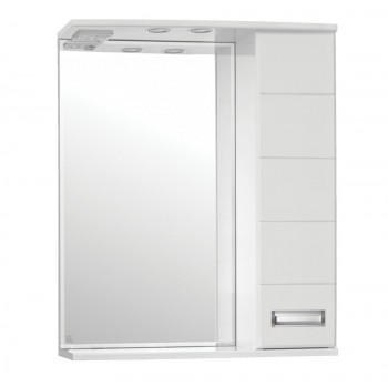 Зеркало-шкаф для ванной Style Line Ирис 65/С белый (ЛС-00000019)