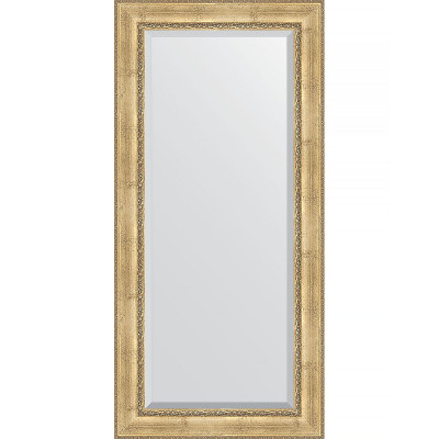 Зеркало настенное Evoform Exclusive 172х82 BY 3610 с фацетом в багетной раме Состаренное серебро с орнаментом 120 мм