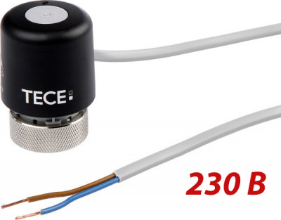 Электропривод термоклапана SLQ TECEfloor для коллектора теплого пола, 230 В (77490010)