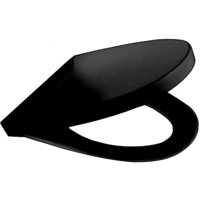 Крышка для унитаза Roca Victoria Nord Soft Close Black Edition, петли хром ZRU9000103 черный